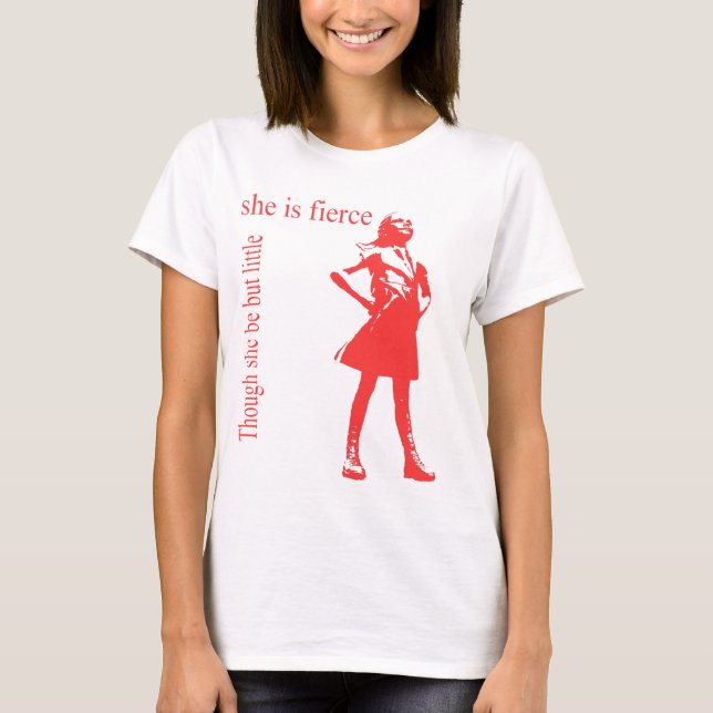 Camiseta de mujeres chicas sin miedo (Anverso)