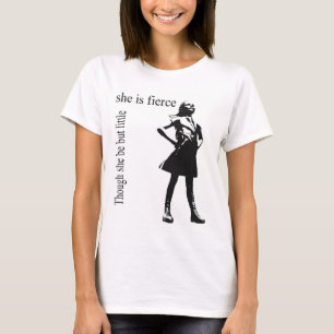Camiseta de mujeres chicas sin miedo
