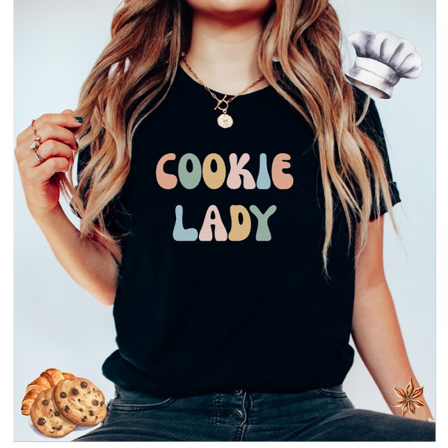 Camiseta de mujeres coloridas de Cookie Lady (Subido por el creador)