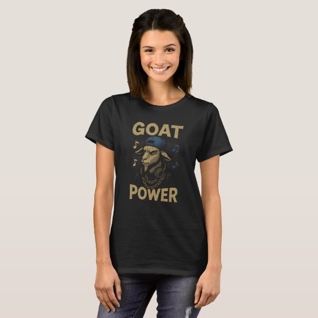Camiseta de mujeres con poder de cabra (Anverso completo)