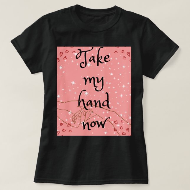 Camiseta de mujeres con texto de amor negro (Diseño del anverso)