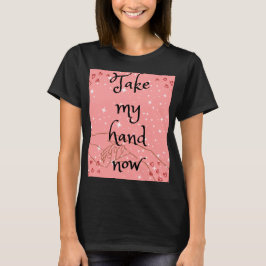 Camiseta de mujeres con texto de amor negro