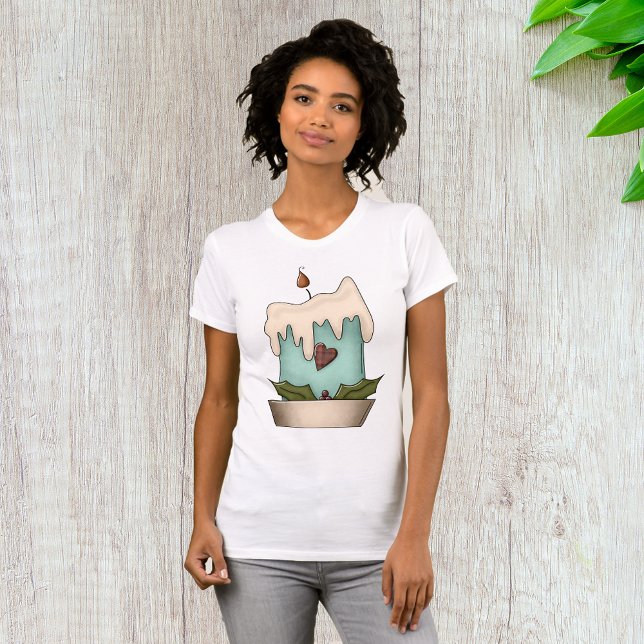 Camiseta de mujeres con velas navidades (Subido por el creador)