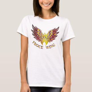 Camiseta de mujeres de ala de fuerza
