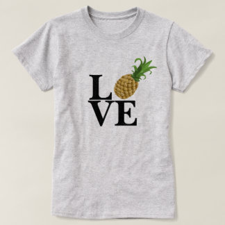 Camiseta de mujeres de amor de piña