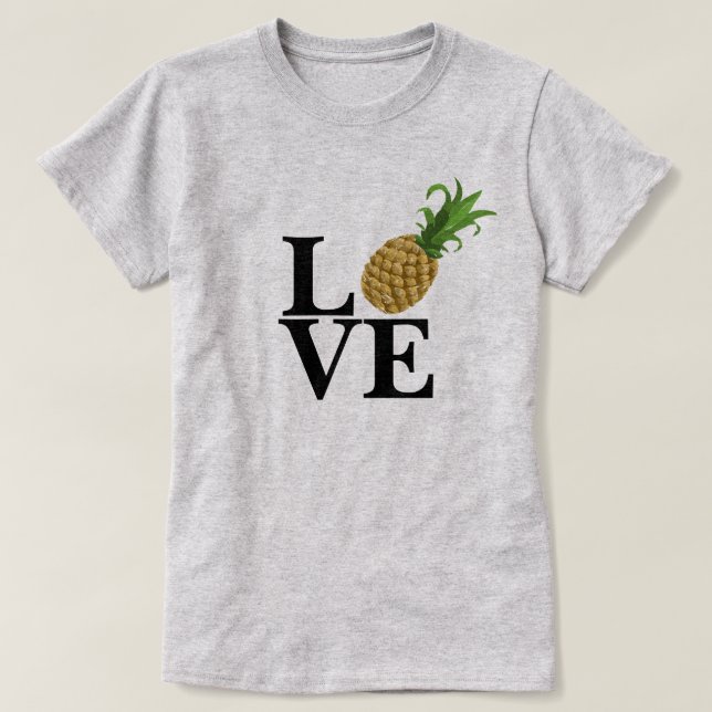 Camiseta de mujeres de amor de piña (Diseño del anverso)