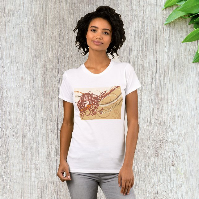 Camiseta de mujeres de arte en casa (Subido por el creador)