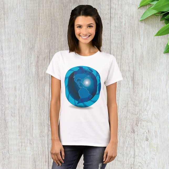 Camiseta de mujeres de Blue Globe (Subido por el creador)