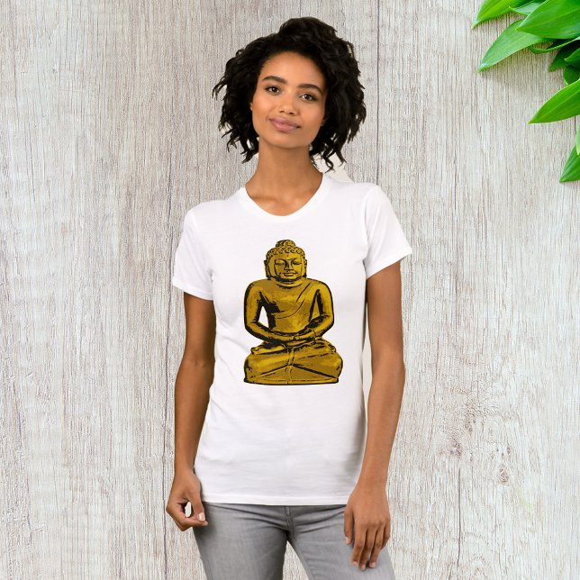 Camiseta de mujeres de Buda de Oro (Subido por el creador)