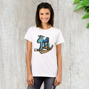 Camiseta De Mujeres De Caballos De Rocas