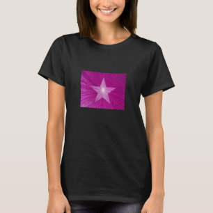 Camiseta de mujeres de Estrella Rosa negra