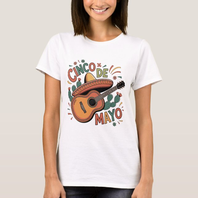 Camiseta de mujeres de fiesta 5 De Mayo (Anverso)