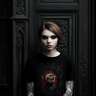 Camiseta de mujeres de gato loco