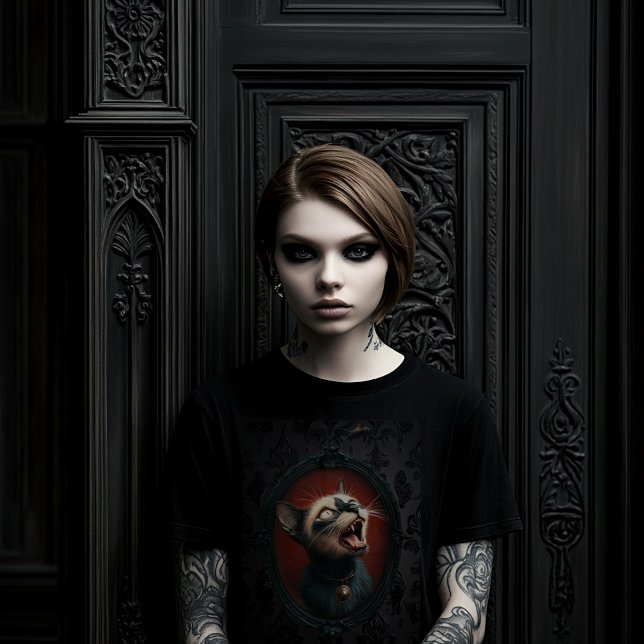 Camiseta de mujeres de gato loco (Subido por el creador)