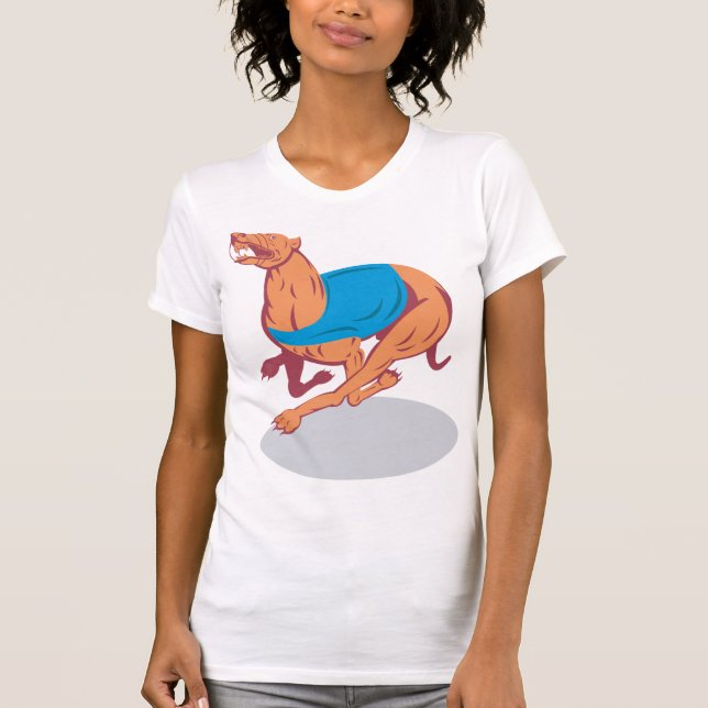 Camiseta de mujeres de la Carreras Greyhound (Anverso)