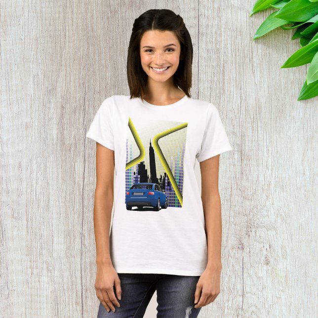Camiseta de mujeres de la escena de la ciudad (Subido por el creador)