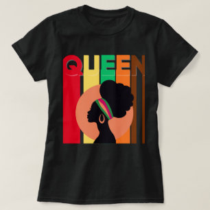 Camiseta de mujeres de la reina africana