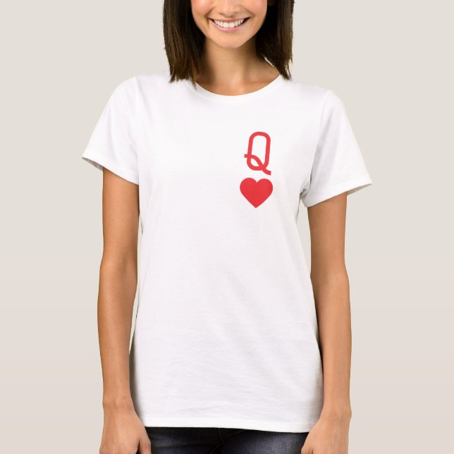 Camiseta de mujeres de la Reina del Corazón (Anverso)