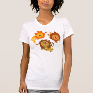 Camiseta de mujeres de leones sin peso y sin peso