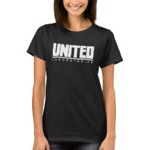 Camiseta de mujeres de los Laboratorios Unidos con