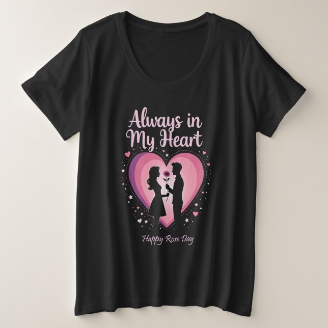Camiseta de mujeres de mi corazón siempre - dulce  (Anverso del diseño)
