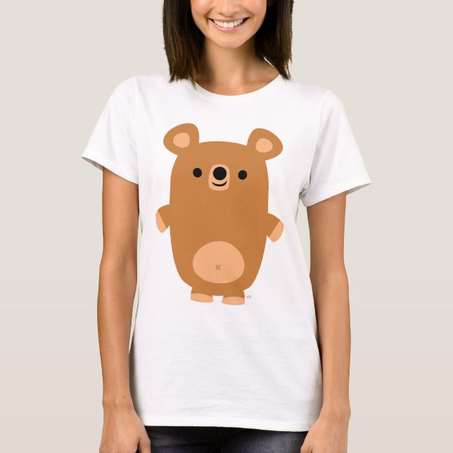 Camiseta de mujeres de oso Personalizado fuerte (Anverso)