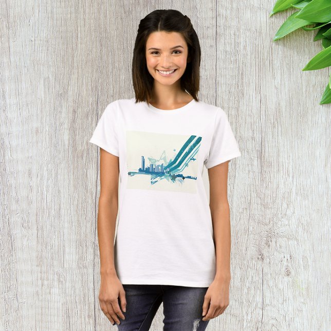 Camiseta de mujeres de paisano urbano (Subido por el creador)