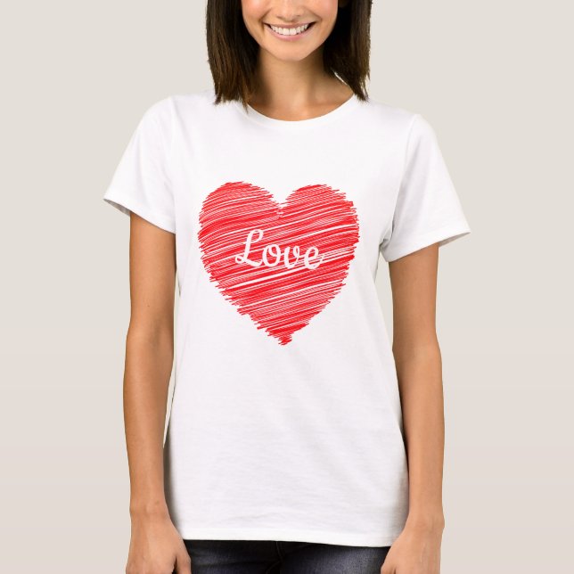 Camiseta de mujeres de San Valentín (Anverso)