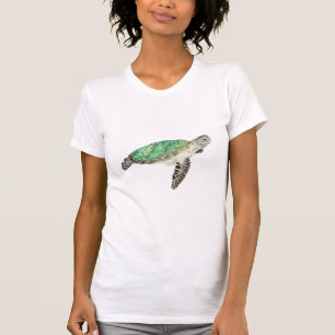 Camiseta de mujeres de tortuga marina