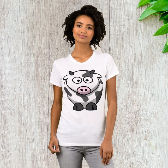 Camiseta de mujeres de vaca personalizado (Subido por el creador)