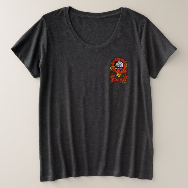 Camiseta de mujeres del clan Galbraith con Escudo (Anverso del diseño)