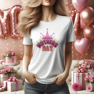 Camiseta de mujeres del Día de las Madres Felices 