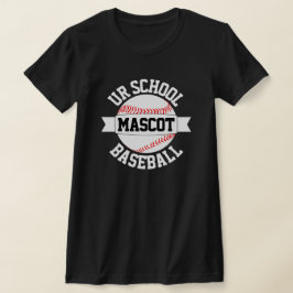 Camiseta de mujeres del equipo de béisbol/nombre e
