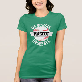 Camiseta de mujeres del equipo de béisbol/nombre e