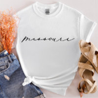 Camiseta de mujeres del estado de Missouri