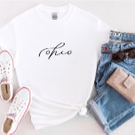 Camiseta de mujeres del estado de Ohio<br><div class="desc">¡Siempre agregamos nuevos diseños a diario!</div>