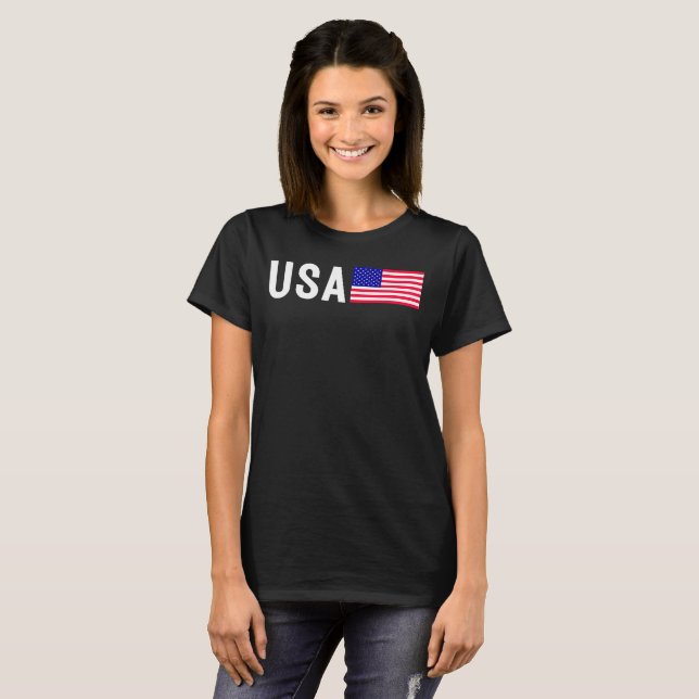 Camiseta de mujeres del Orgullo de Estados Unidos (Anverso completo)