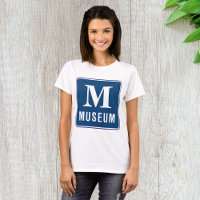 Camiseta de mujeres del Rótulo del Museo
