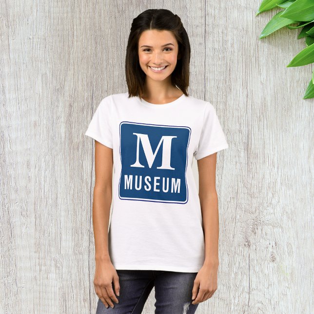 Camiseta de mujeres del Rótulo del Museo (Subido por el creador)