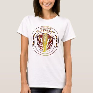 Camiseta de mujeres elefante antiguo