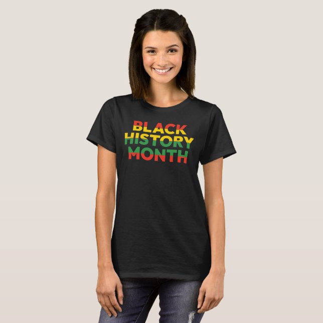 Camiseta de mujeres en el Mes de la Historia Negra (Anverso completo)