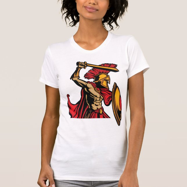 Camiseta de mujeres espartanas guerreras (Anverso)