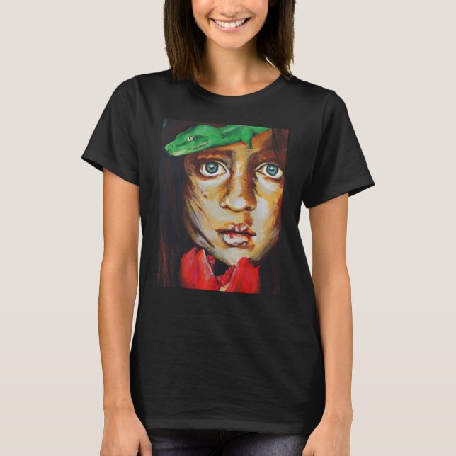 Camiseta de mujeres - Eva y la serpiente (Anverso)