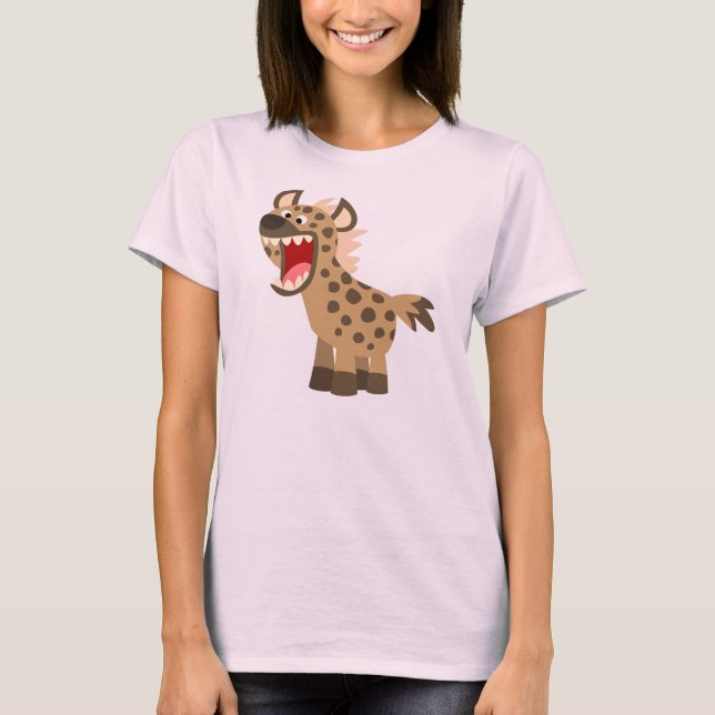 Camiseta de mujeres hiena de dibujos animados lind (Anverso)