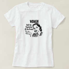 Camiseta de mujeres inteligentes