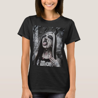 Camiseta de mujeres Metalizado negras