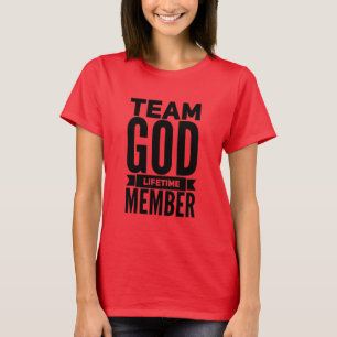 Camiseta de mujeres miembro de Team God Lifetime