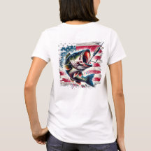 Camiseta de mujeres patrióticas de burro