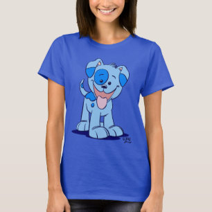 Camiseta de mujeres personalizado azul