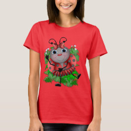 Camiseta de mujeres personalizados de Ladybug bail
